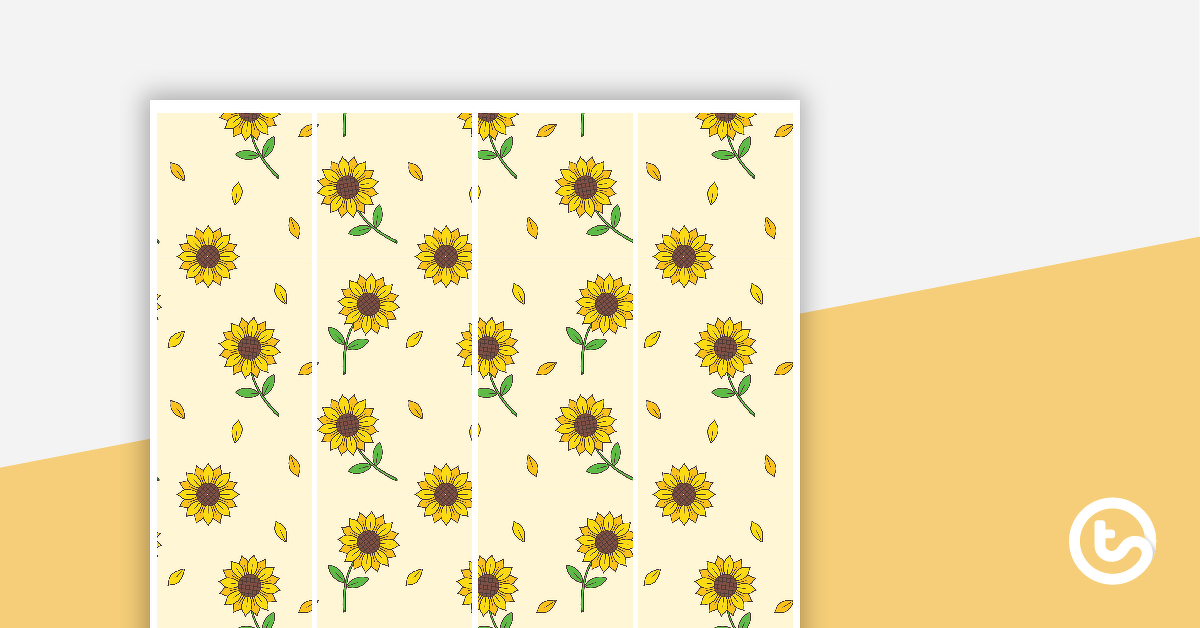 Preview image for Sunflowers - Border Trimmers - teaching resource