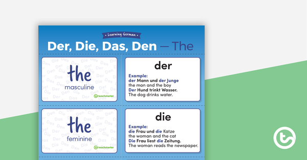 Thumbnail of The – German Language Flashcards - teaching resource