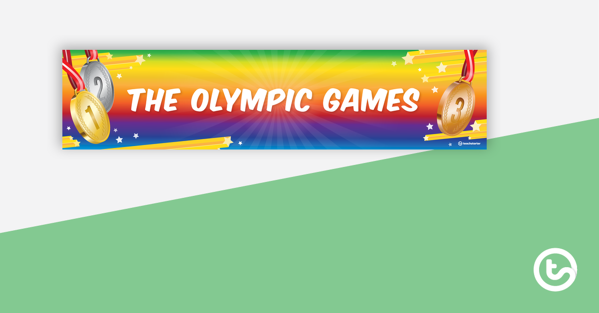 预览图片的Olympic Games Display Banner - teaching resource