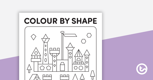 二维形状的颜色缩略图(基本和复杂形状)-教学资源