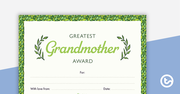 最伟大的祖母奖的预览图像 - 教学资源