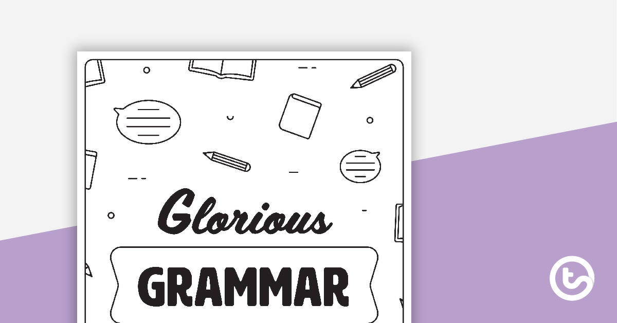 Preview image for Glorious Grammar Volume 1 - Worksheet Book - teaching resource