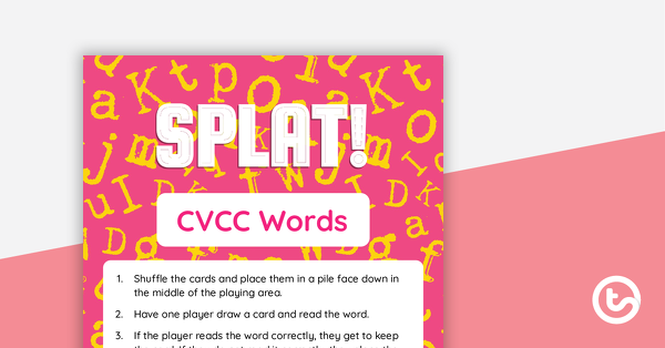 Thumbnail of SPLAT! CVCC Word Game - teaching resource