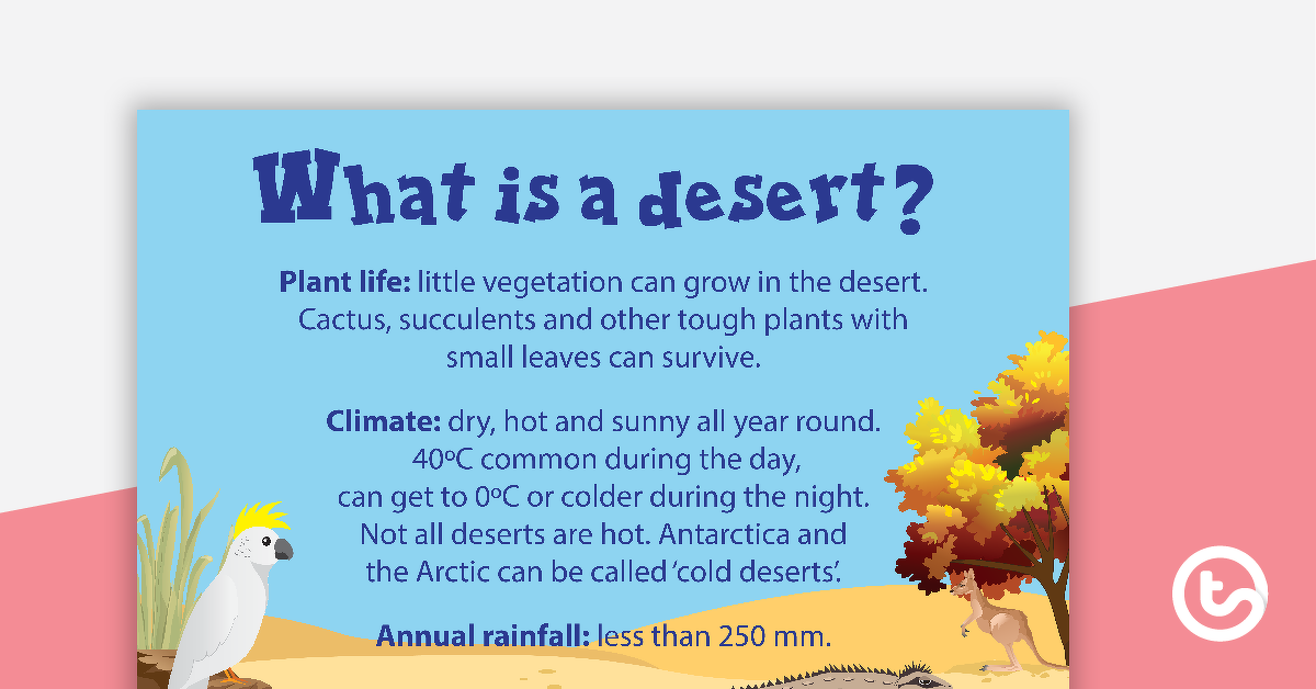 什么是沙漠的预览图像？海报 - 教学资源