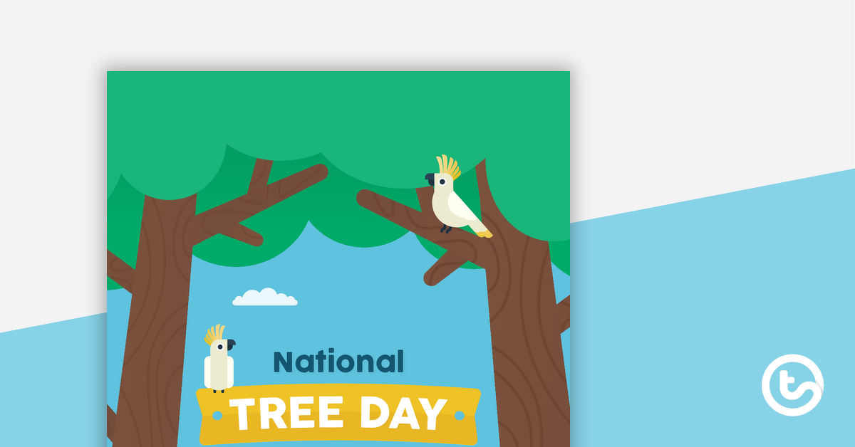 全国树日活动包的预览图像 - 教学资源