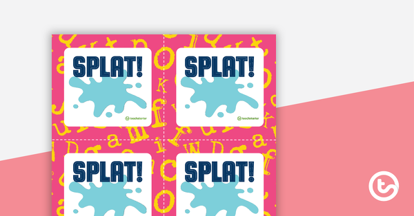 Thumbnail of SPLAT! CVCC Word Game - teaching resource