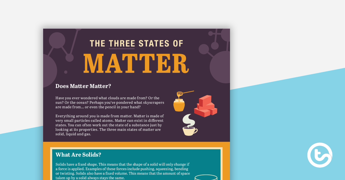 Preview image for The Three States of Matter – Worksheet - teaching resource