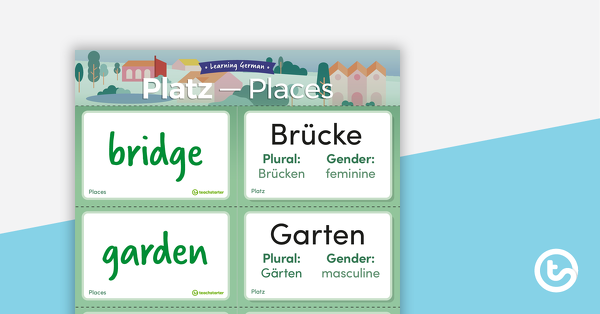 Preview image for Places – German Language Flashcards - teaching resource