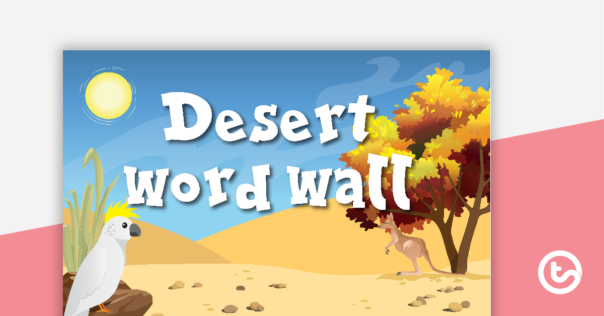 Preview image for Desert Word Wall Vocabulary - teaching resource