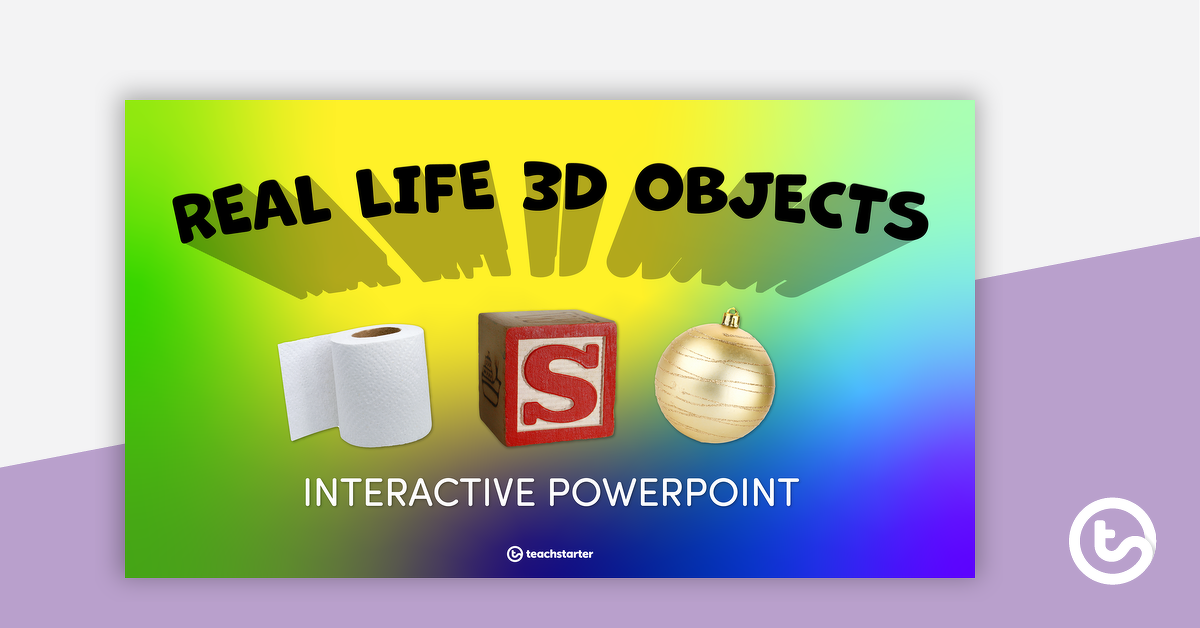 现实生活中的预览图像3D对象 - 交互式PowerPoint-教学资源