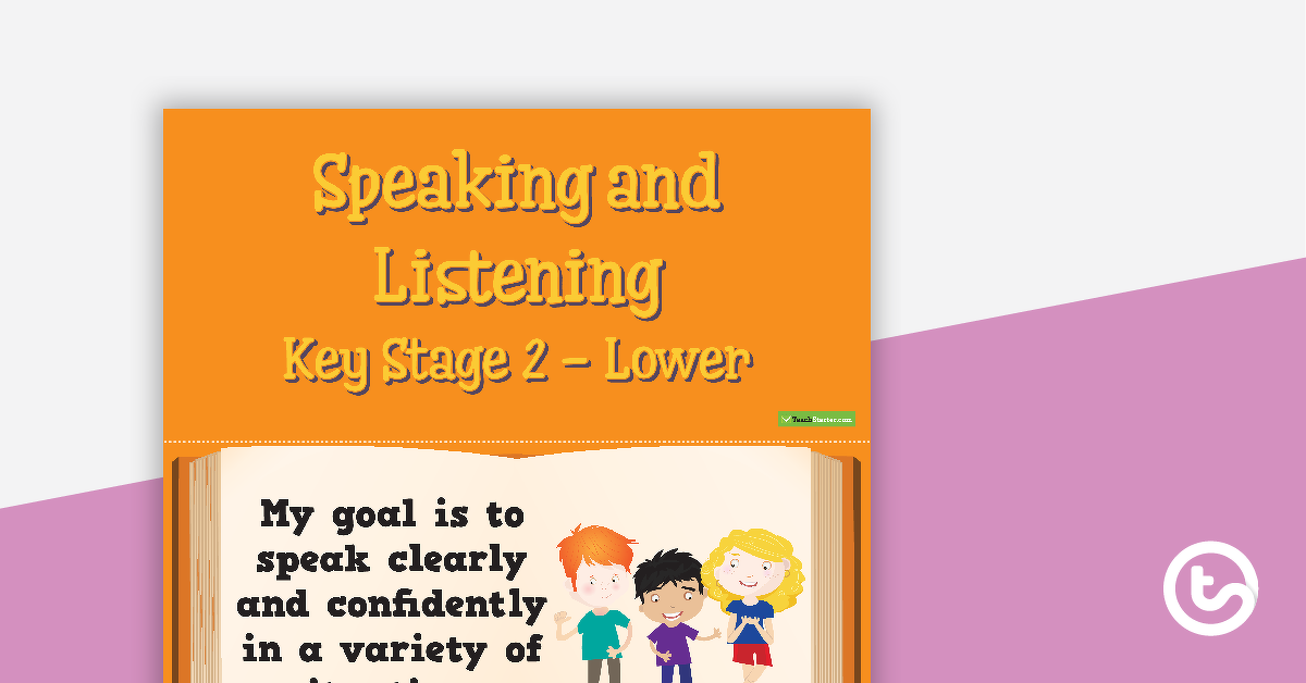 Preview image for Goals - Speaking and Listening (Key Stage 2 - Lower) - teaching resource
