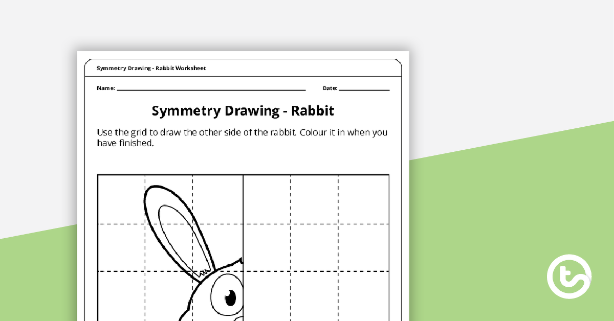 预览图像对称网格图——兔子——教学资源