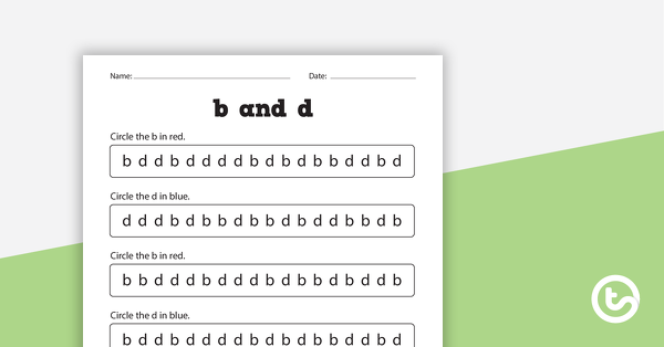 Preview image for Letter Confusion Worksheets - teaching resource