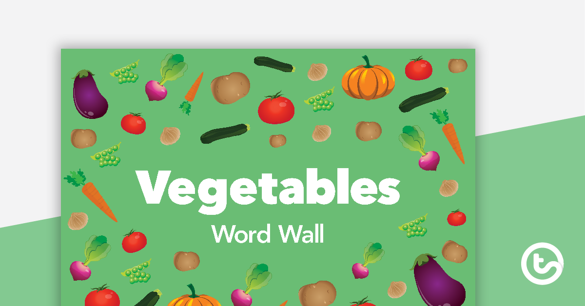 预览图像蔬菜单词词汇墙——教学资源
