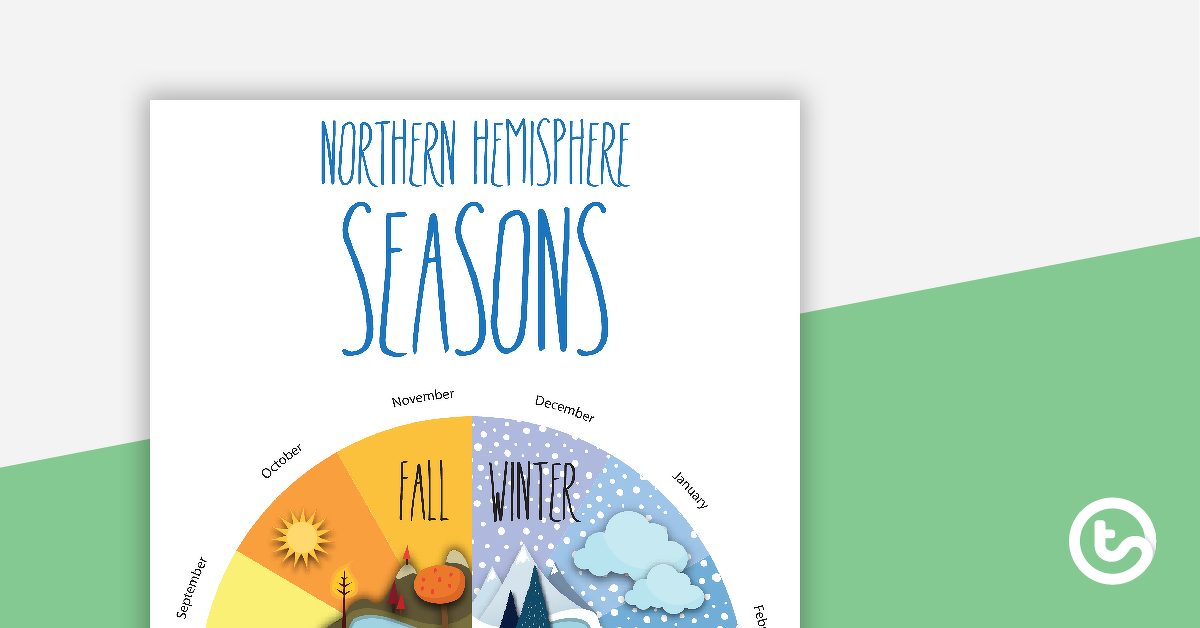 预览北半球季节的图像 - 教学资源