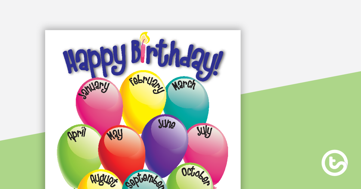 生日快乐的形象图——气球
