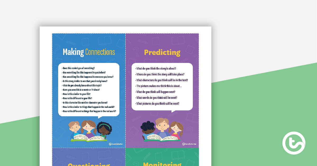 Preview image for Super Six Reading Comprehension Strategies - Tolsby Frame Poster Pack - teaching resource