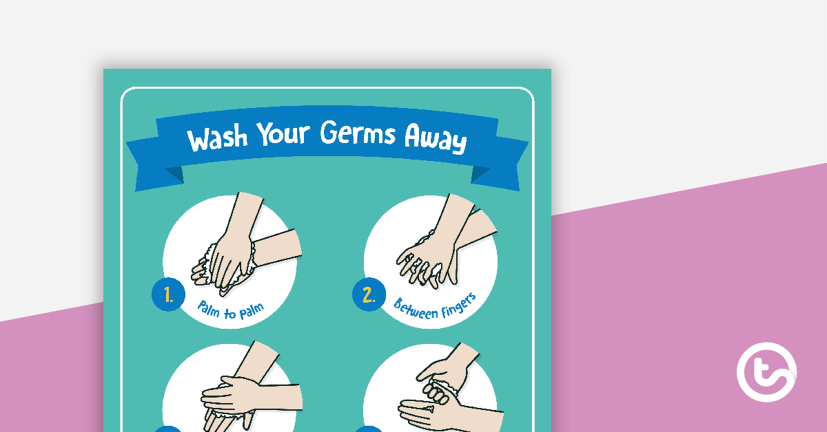 预览卫生海报图像-如何洗手-教学资源