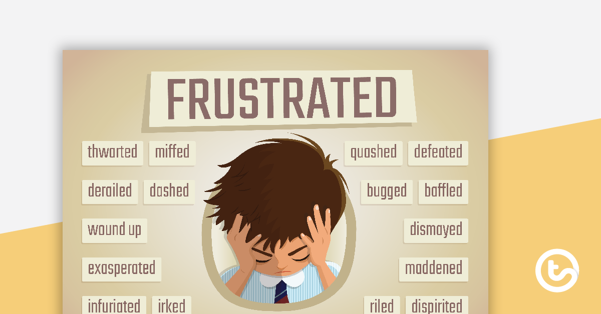 Preview image for Frustrated Synonyms Poster - teaching resource