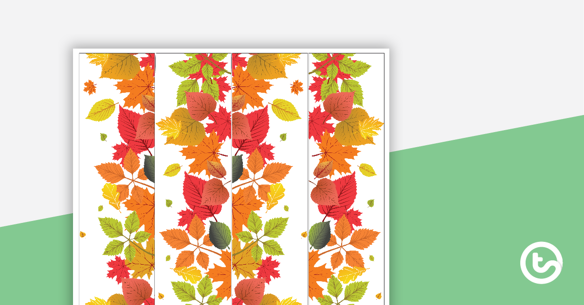 秋季叶片预览图像 - 边框修剪器 - 教学资源