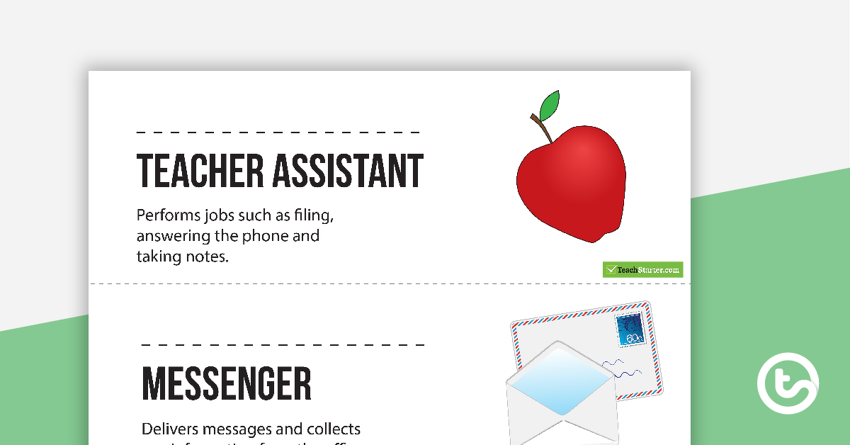 Preview image for Classroom Job Labels - Information - teaching resource