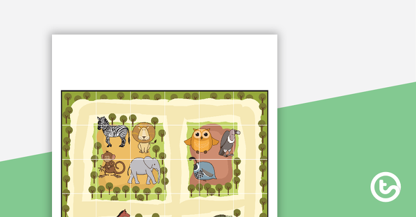 Preview image for Coding Robot Zoo Mat - teaching resource