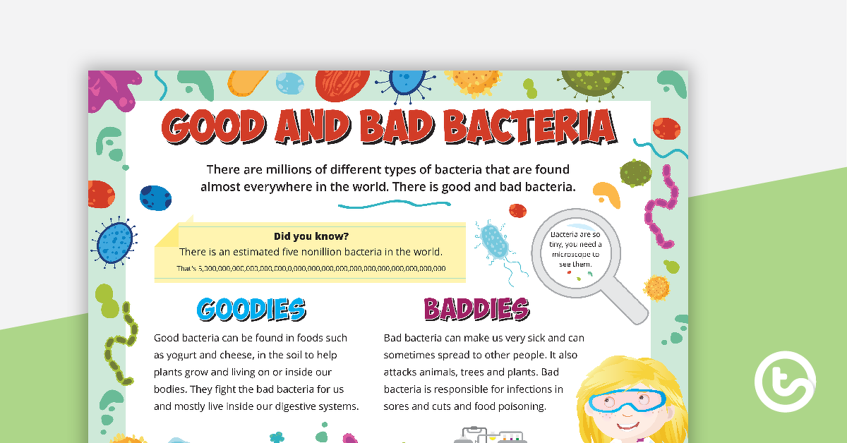 预览图像微生物-好的和坏的细菌海报-教学资源