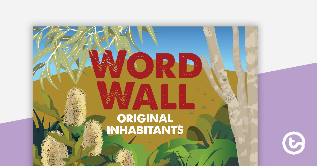Preview image for Original Inhabitants of Australia Word Wall - teaching resource