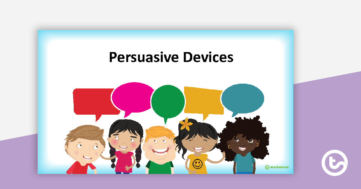 Preview image for Persuasive Devices PowerPoint - teaching resource