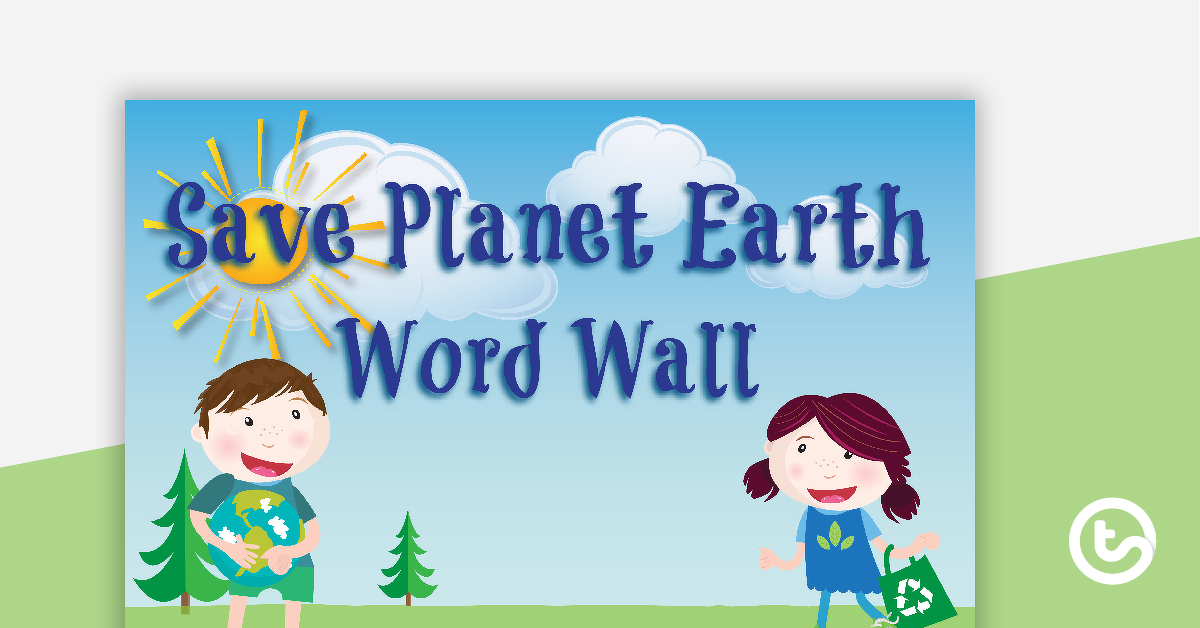 预览图像为拯救地球——科学词词汇墙——教学资源