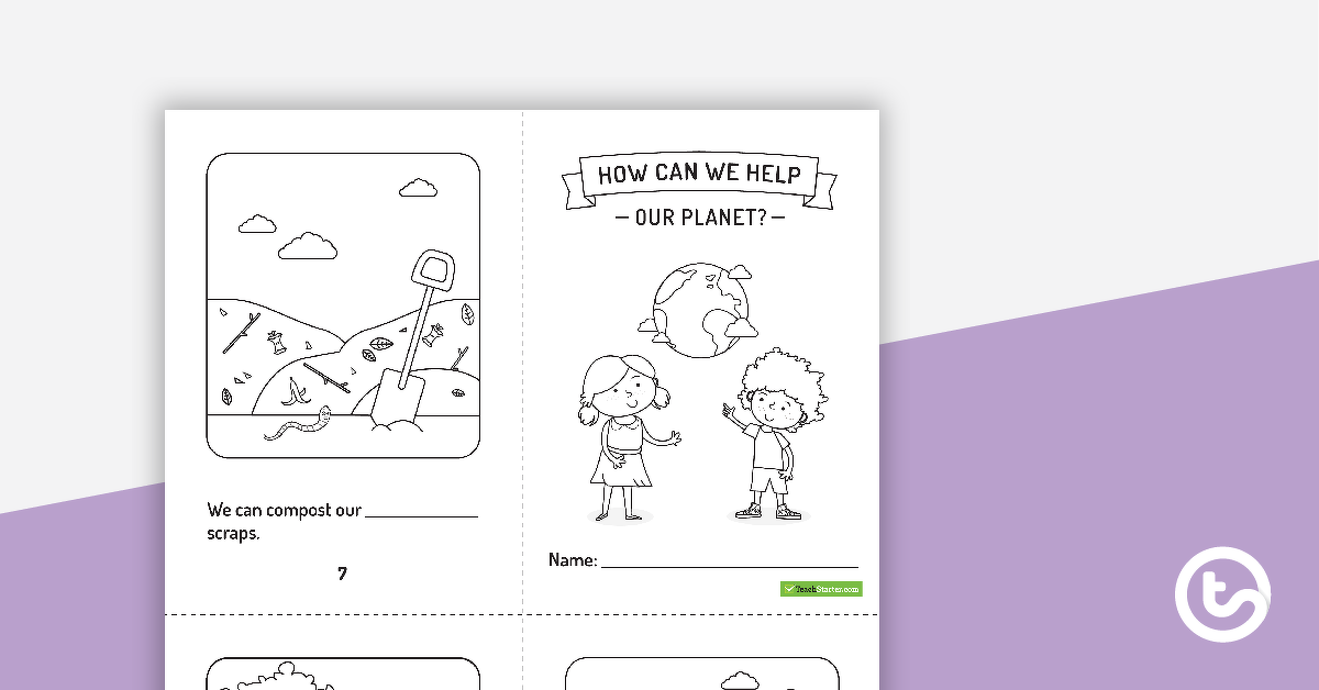 Preview image for How Can We Help Our Planet Mini Book - teaching resource