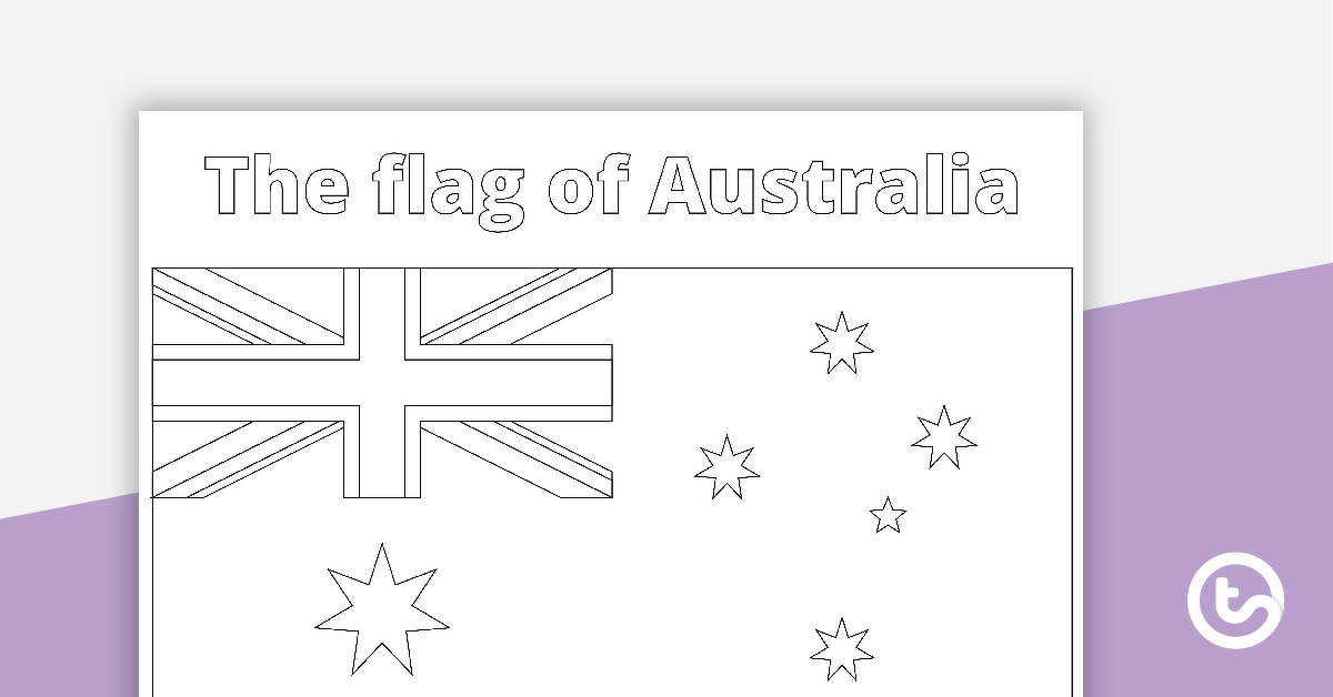 澳大利亚国旗的预览图像-BW-教学资源