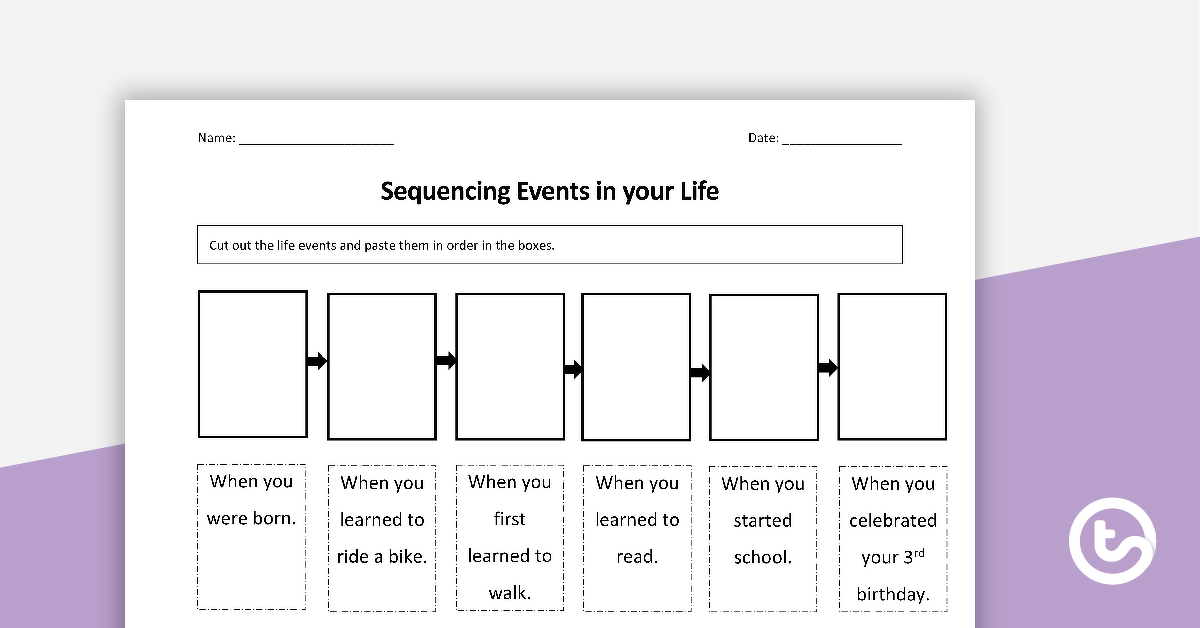 预览图像排序生命事件-工作表-教学资源