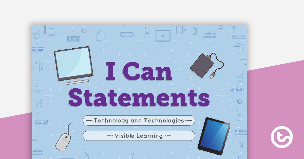 Preview image for 'I Can' Statements - Technology and Technologies (Middle Primary) - teaching resource