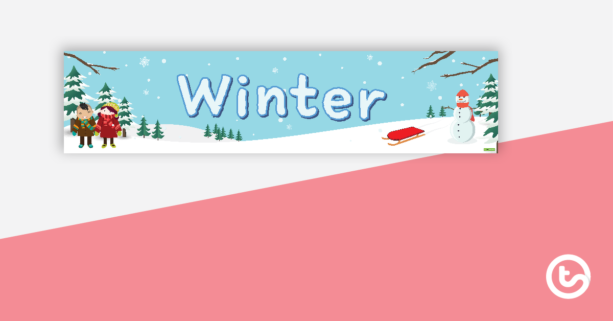 Preview image for Winter Display Banner - teaching resource
