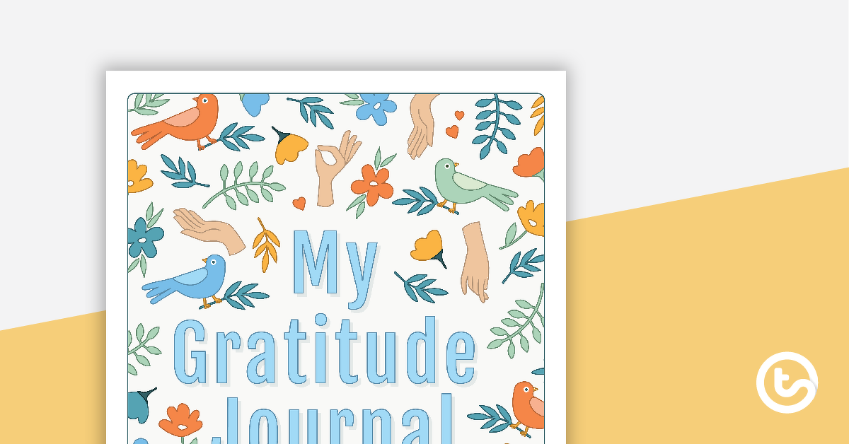 Preview image for Gratitude Journal Book Cover - teaching resource