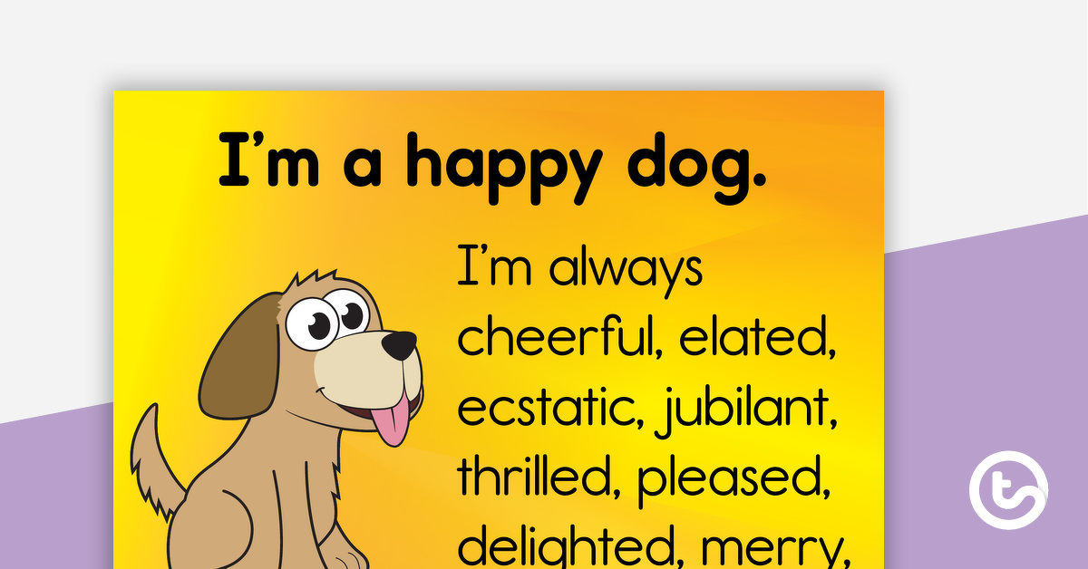 预览图像情感词汇教学资源——快乐的狗