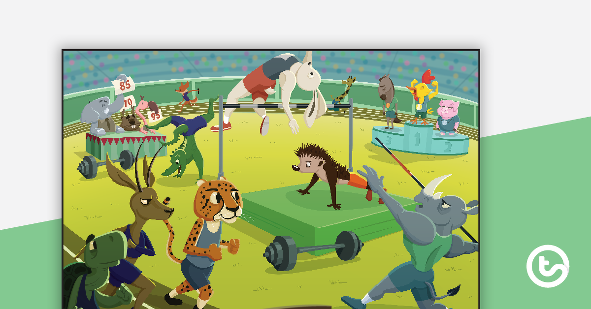 Preview image for Inference Scenario - The Animal Games Worksheet - teaching resource