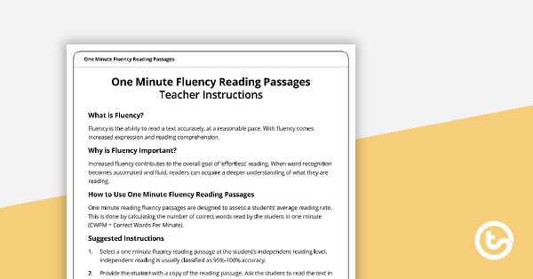 Thumbnail of Fluency Reading Passage - The Thunderstorm (Year 6) - teaching resource