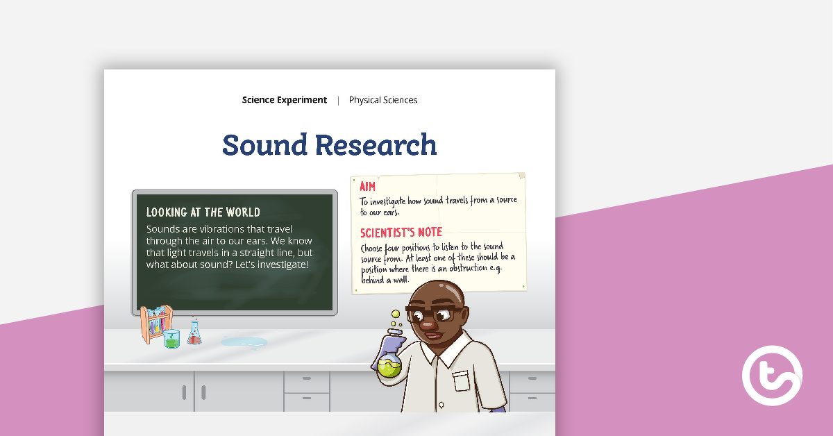 Preview image for Science Experiment - Sound Research - teaching resource