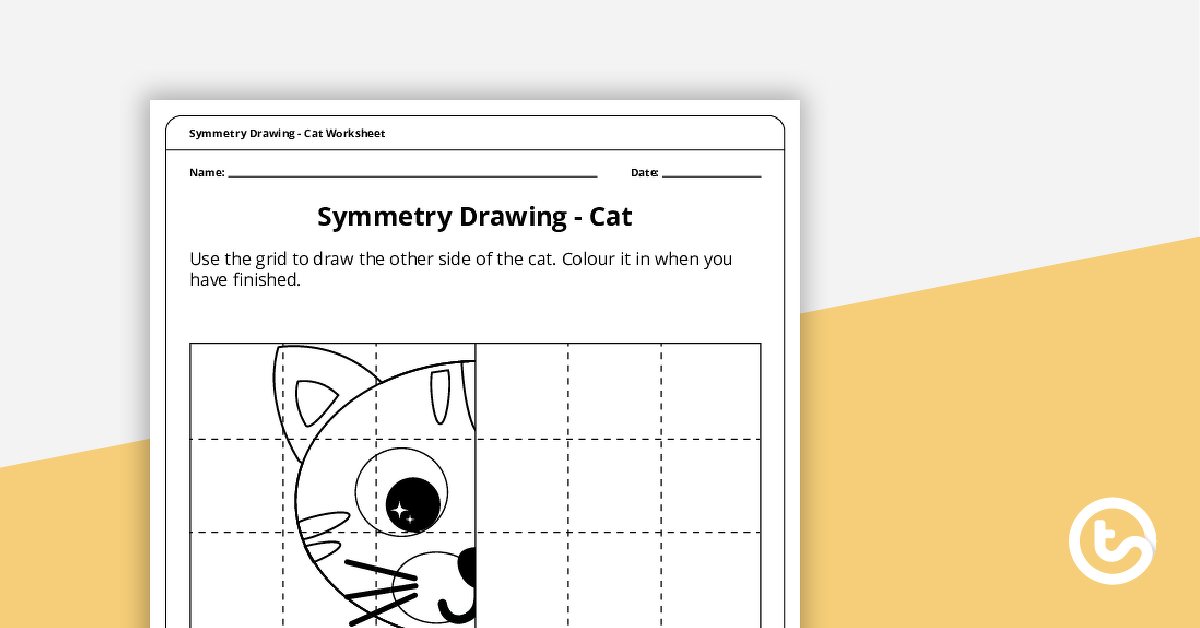 预览图像网格对称绘图-猫-教学资源