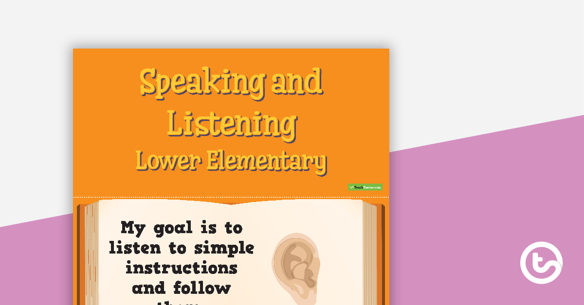 预览图像的目标——口语和听力(低小学)——教学资源