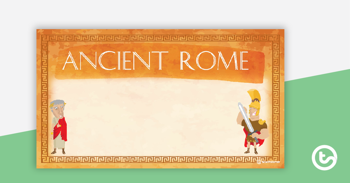 古罗马预览图像 -  PowerPoint模板 - 教学资源