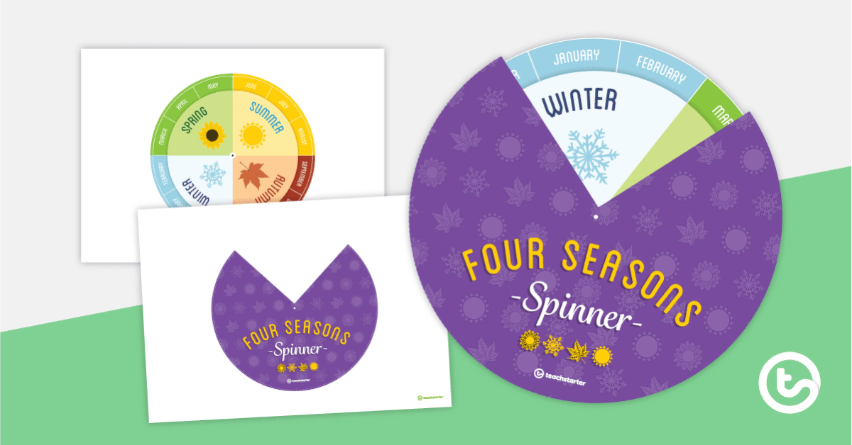 Preview image for Four Seasons Spinner Activity - Northern Hemisphere - teaching resource