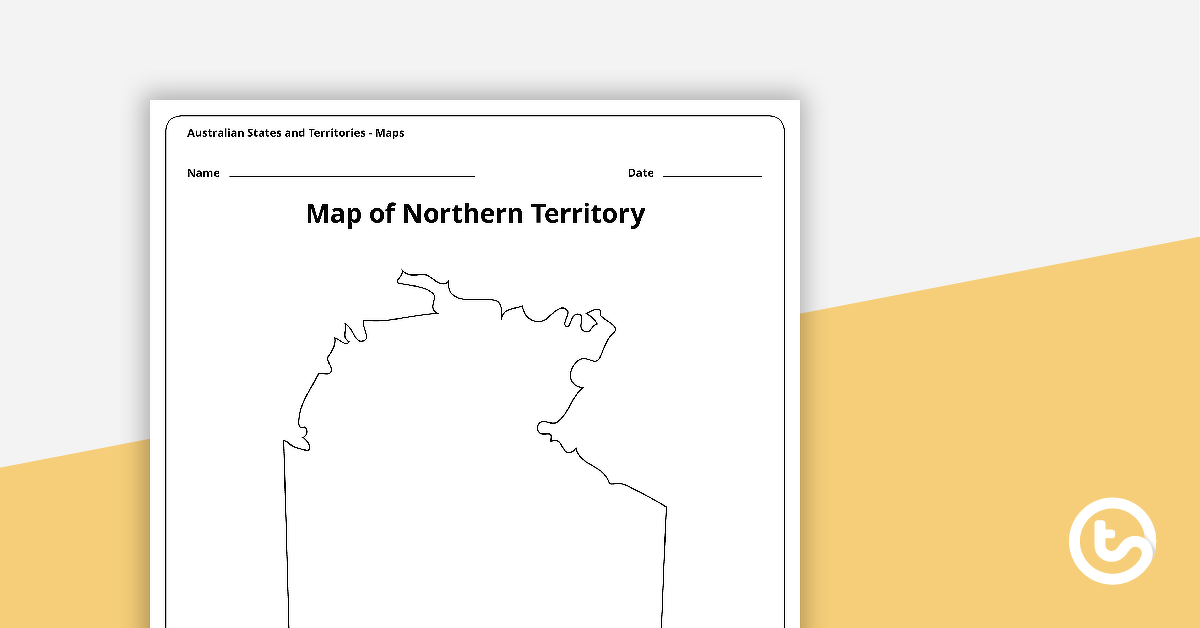 北部地区的地图模板预览图像——教学资源