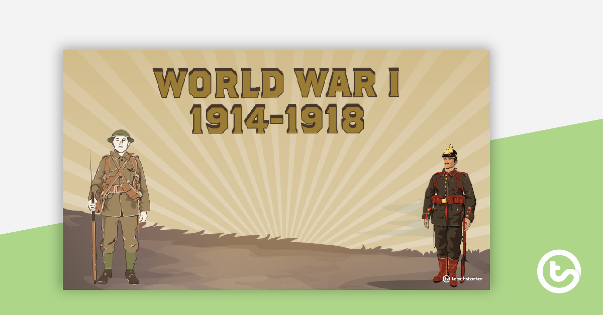 预览图像第一次世界大战- PowerPoint模板-教学资源