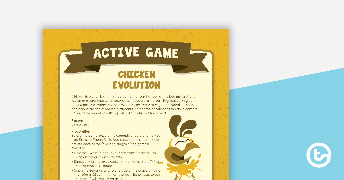 预览图像鸡进化活跃的游戏——教学资源