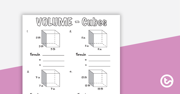 volume worksheets teach starter