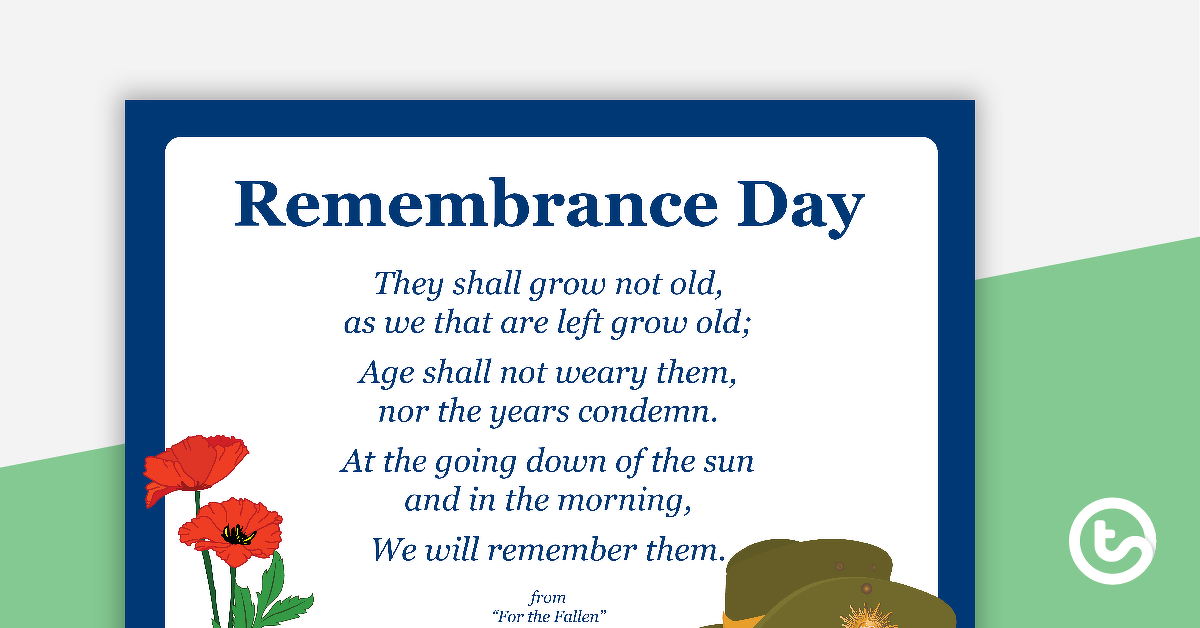 Preview image for Remembrance Day Word Wall Vocabulary - teaching resource
