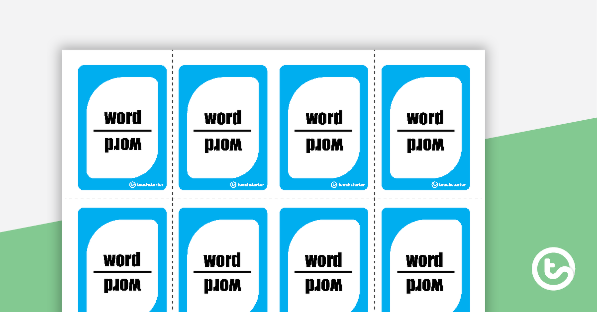 为拼写单词卡片游戏的预览图像-可编辑的-教学资源